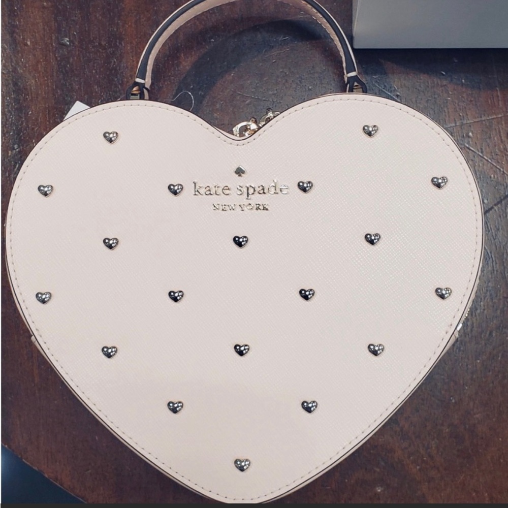 NWT Kate Spade Love Shack Embellished Heart Crossbody Purse